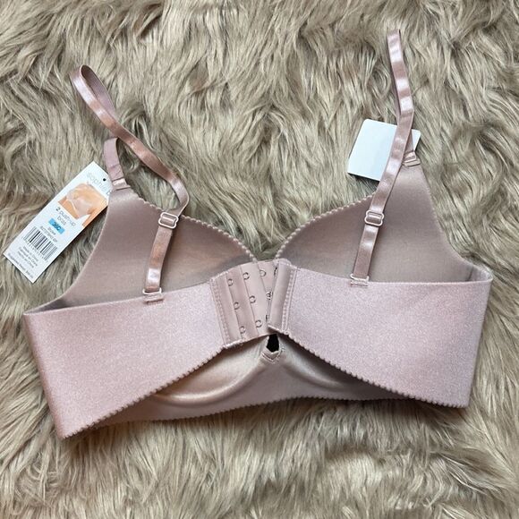 Sophie b. Push-up Satin Invisible Edge Hidden Flexible Comfort Wire Bra - Picture 2 of 7